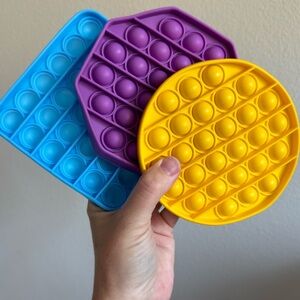 Colorful Pop Bubble Fidget Toy Set